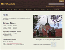 Tablet Screenshot of mtcalvaryhuron.org